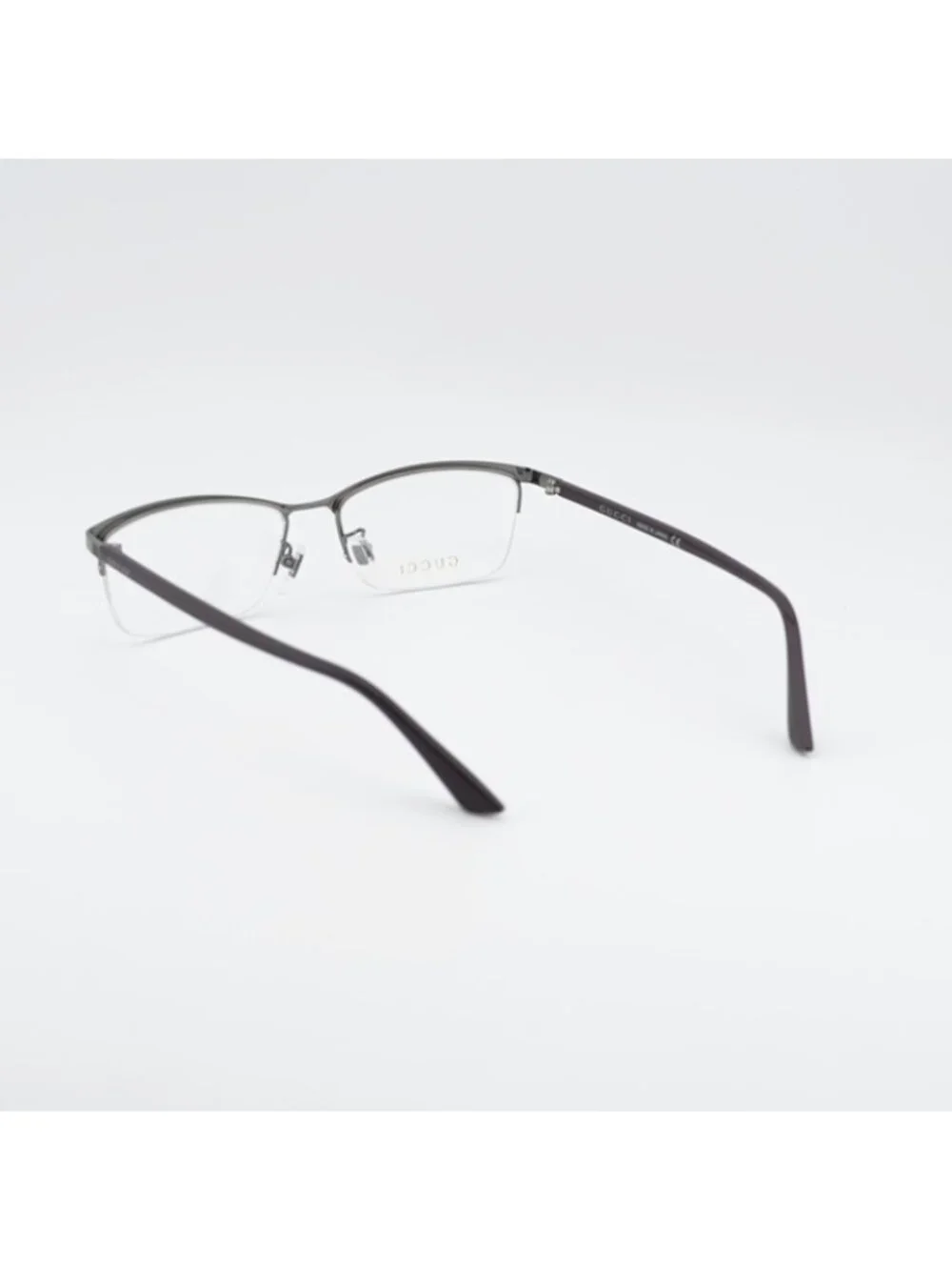 Gucci GG0856OJ 002 Eyeglasses Gunmetal 56mm Rectangle Frame